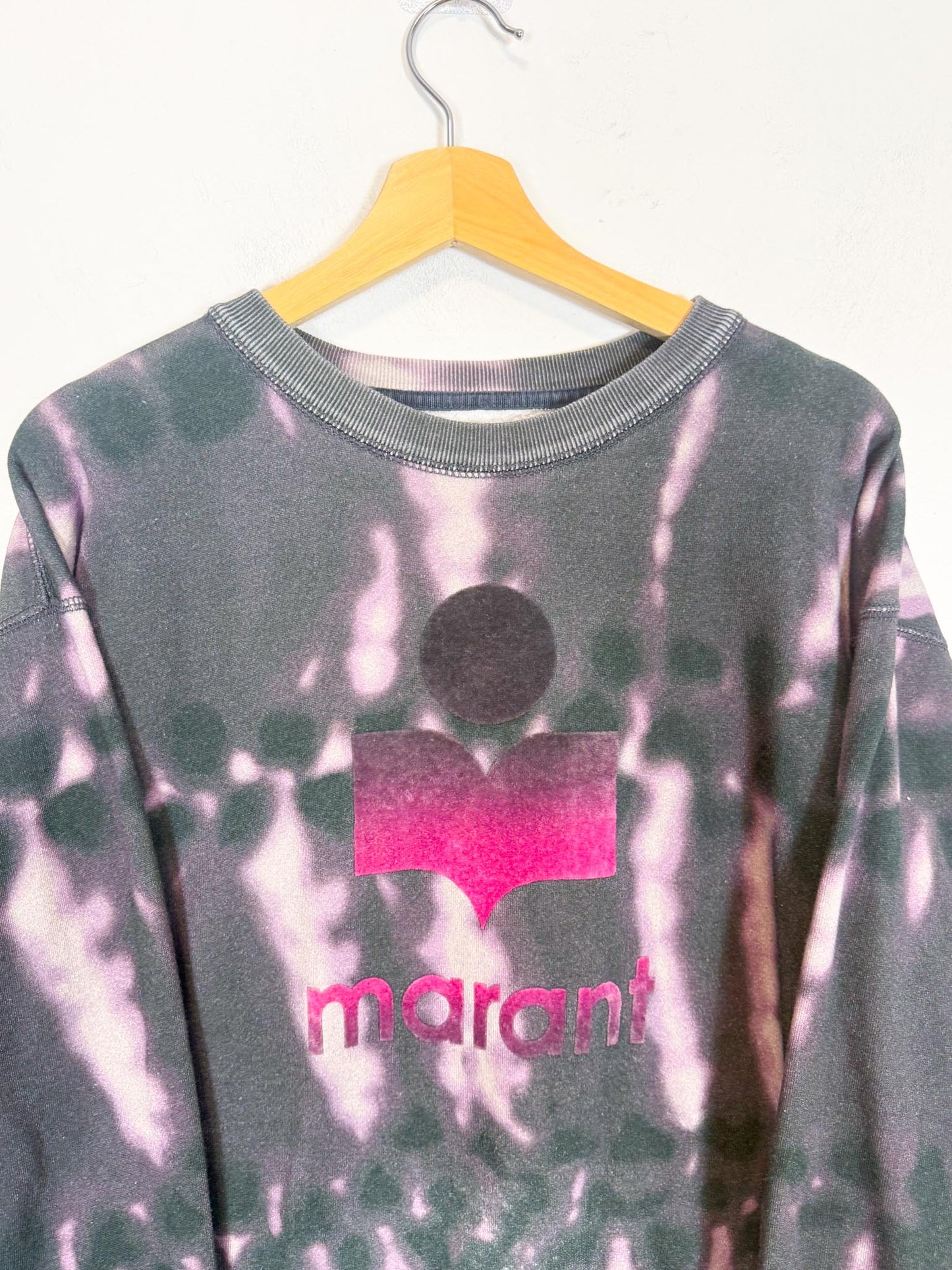 Isabel Etoile Marant Designer "Mobyli Tie-Dye Sweatshirt in Faded Night" (Size S/M)