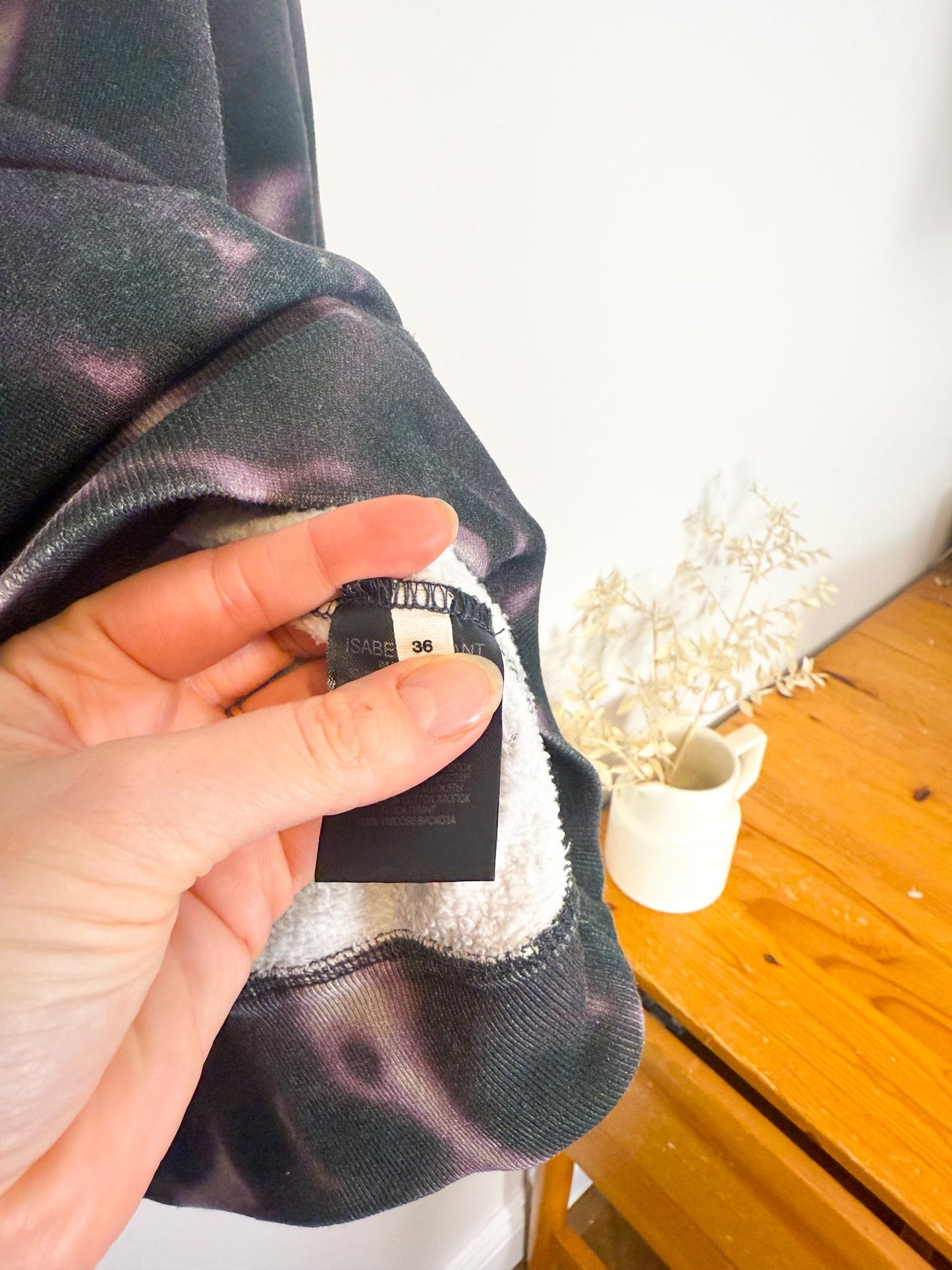 Isabel Etoile Marant Designer "Mobyli Tie-Dye Sweatshirt in Faded Night" (Size S/M)