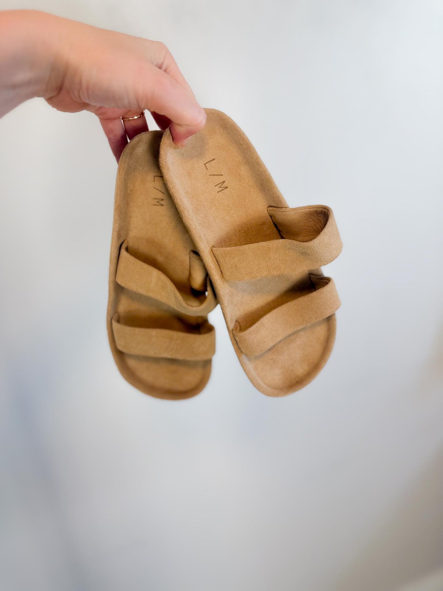 Lauren Manoogian "Suede Band Sandals in Sand" NWT (Size 35)