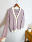 Sunday Best Purple Cardigan (Size S/M)