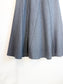 Vintage Wool Flared Midi Skirt in Dark Grey (Size S)
