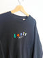 Levi's Relaxed Crewneck in Black with Embroidered Logo (Size L)