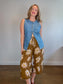 Onderbroeks Slow Fashion Cropped Rayon Pants in Daisy Print (Size L)