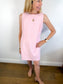 Vintage Gingham Mini Dress in Pink/White (Size S/M)