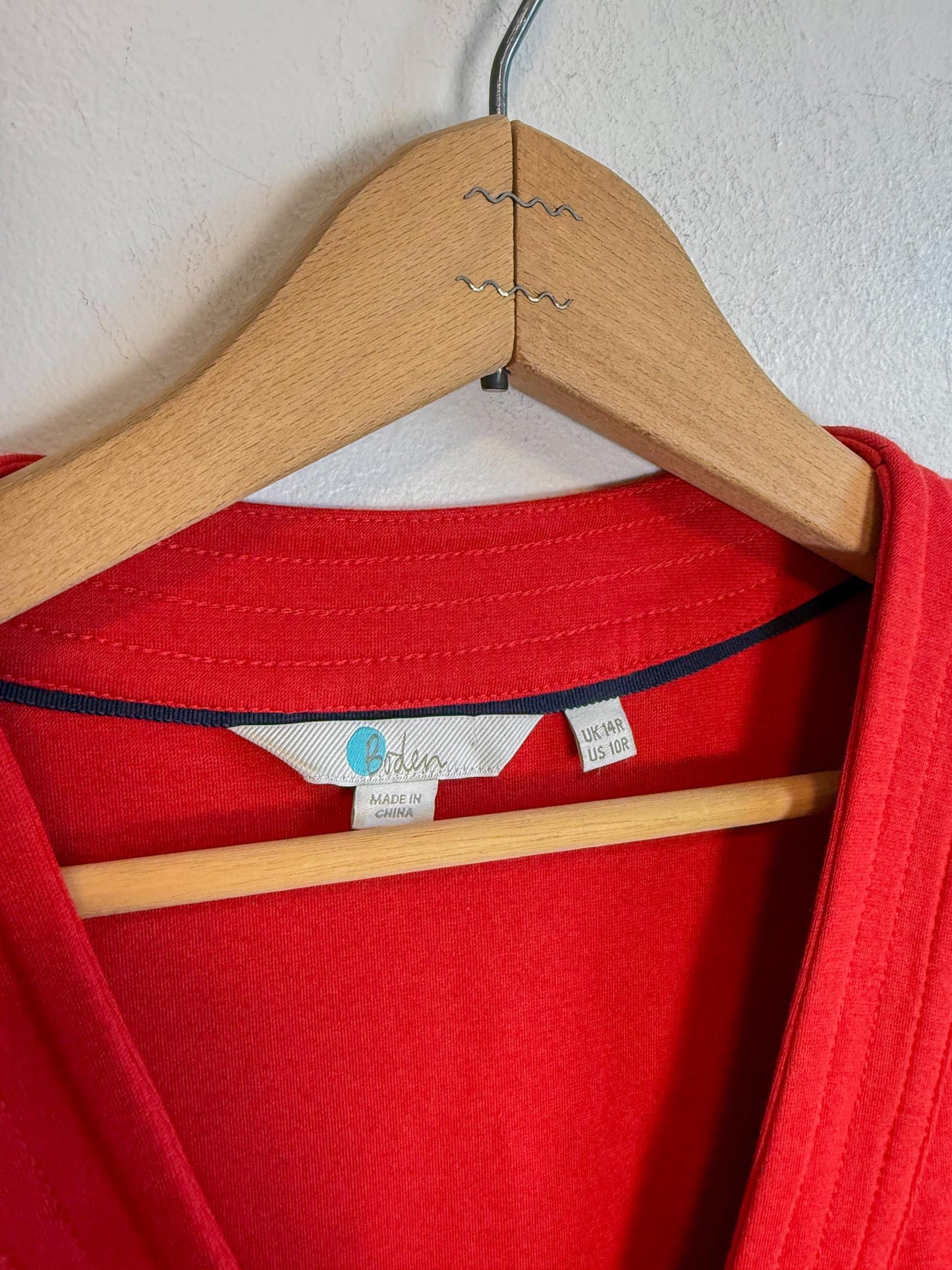 Boden Wrap Dress in Red (Size L)