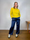 TILLEY Merino Wool & Cashmere Sweater in Yellow (Size M)