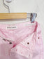 Denim Forum "The Yoko Mid Thigh Short" in Pale Pink (Size 27)