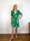 Free People "Neon Garden Mini Dress in Green" (Size S/M)