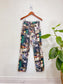 Reformation "Cynthia High Rise Straight Long Jeans" in Abstract Print (Size 27)