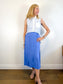 Jonathan Simkhai High Low Sleeveless Pinstripe Button Down (Size S)