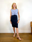 CARVEN Sleeveless Colourblock Mini Dress in Blue (Size S)