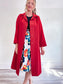 Vintage Trench Coat in Red (Size XL)