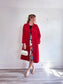 Vintage Trench Coat in Red (Size XL)