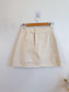 Triarchy Sustainable Mini Skirt in Natural Canvas (Size 27)