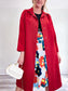 Vintage Trench Coat in Red (Size XL)