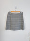 Babaton "Plaid Hopper Mini Skirt in Grey" (Size L)