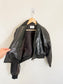 Babaton "Synergy Bomber - UnReal Leather in Black" (Size S)