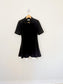 SANDRO "Short contrast skater dress" in Black NWT (Size S/M)