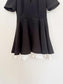 SANDRO "Short contrast skater dress" in Black NWT (Size S/M)