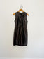 GUCCI Genuine Lamb Leather Mini Dress in Black (Size S)