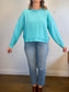 Athleta "Sundown Sweatshirt 2.0" in Aqua (Size L)