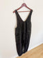 Free People "High Roller Jumpsuit in Black Denim (Size S/M)
