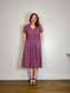 J.Crew Poplin Cotton Midi Dress in Purple Floral (Size 10)
