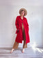 Vintage Trench Coat in Red (Size XL)