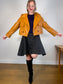 Anthropologie AVEC LES FILLES Faux Leather Cropped Jacket in Camel SOLD AS IS a(Size XL)