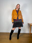 Anthropologie AVEC LES FILLES Faux Leather Cropped Jacket in Camel SOLD AS IS a(Size XL)