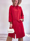 Vintage Trench Coat in Red (Size XL)