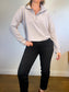 Athleta "Seasoft 1/4 Zip Sweatshirt in Quartz" (Size L)