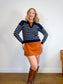 Wilfred "Clara Merino Wool Sweater in Navy/White Stripe" (Size XS/S)