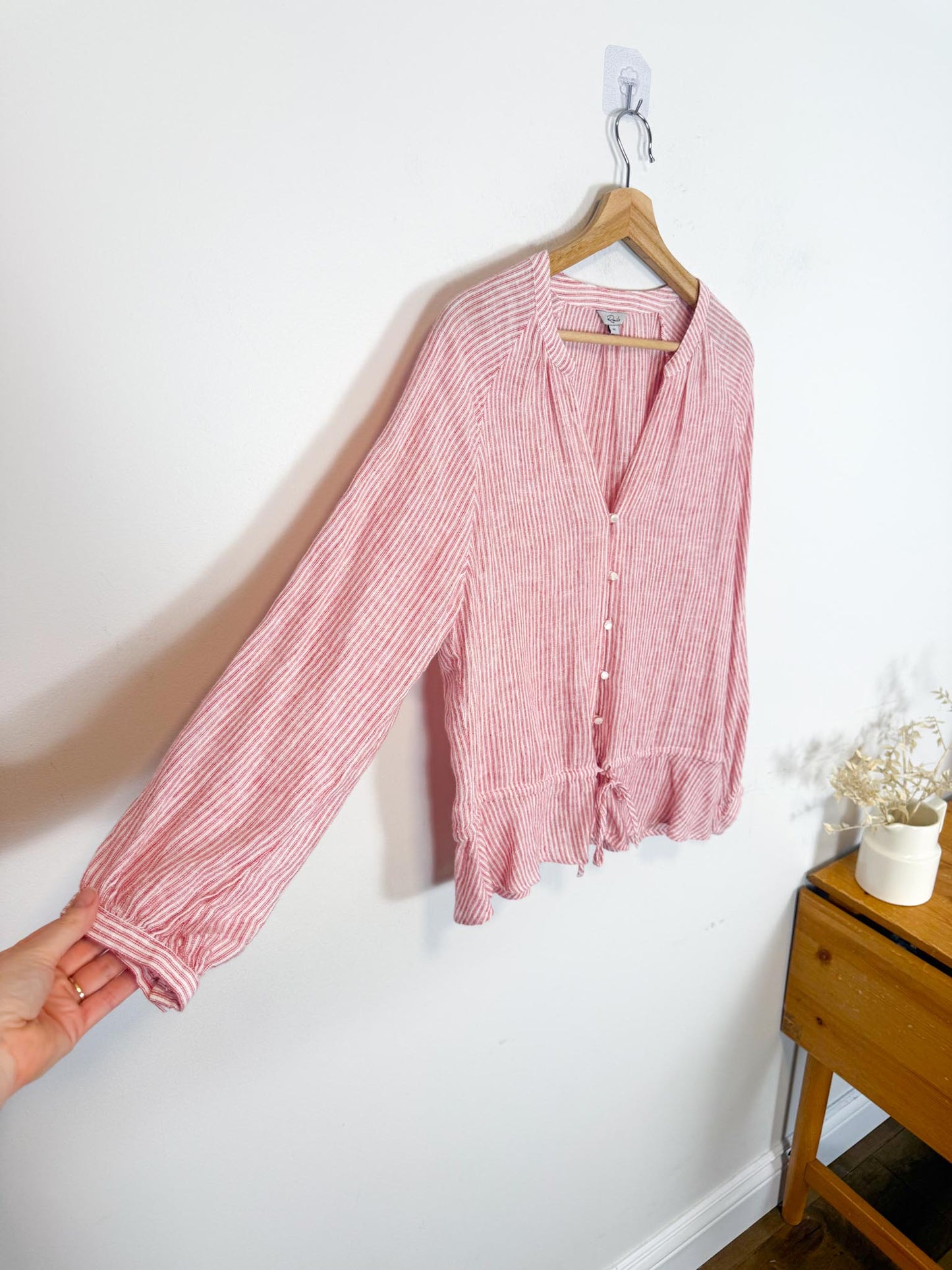 Rails "Marti Blouse in Scarlet Stripe" (Size M)