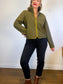 Athleta "Stroll Fleece Full Zip Jacket in Tapestry Gold" (Size L)