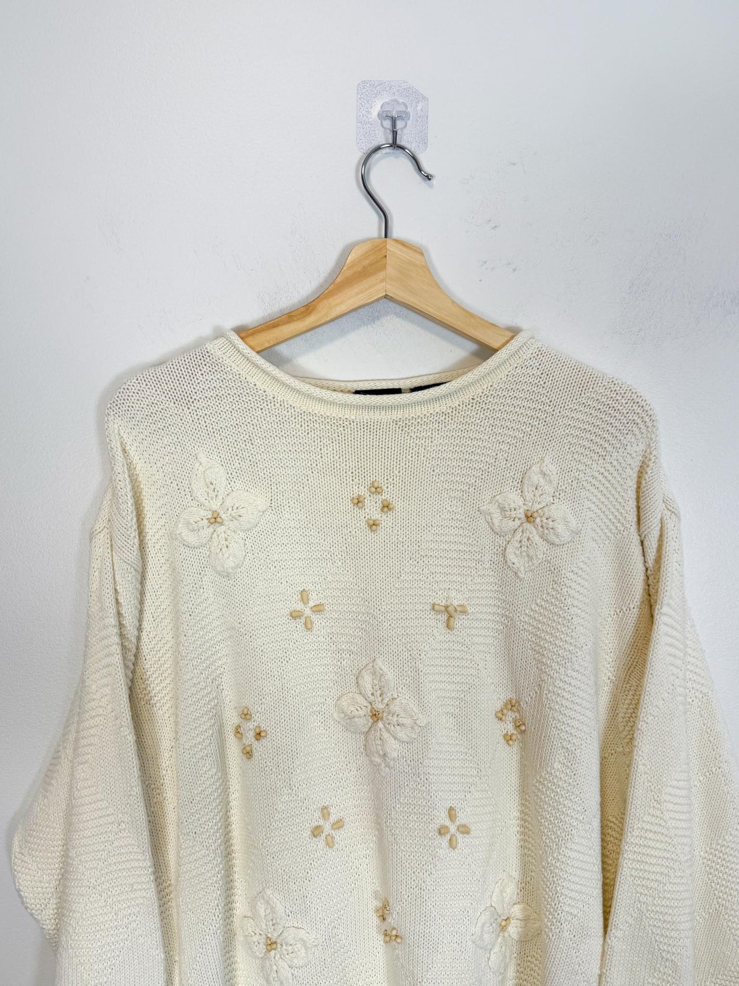 Vintage Liz Sport Embroidered Knit Sweater (Size M/L)