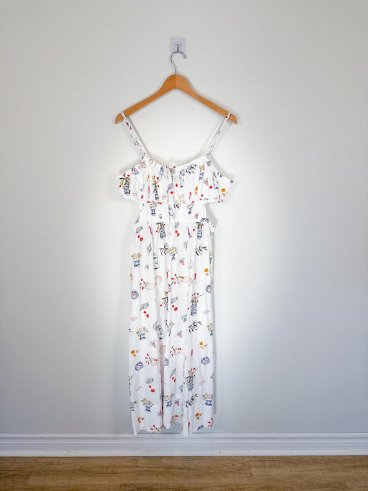 Madewell x Lisa Says Gah "Cutout Midi Dress" NWT (Size L)