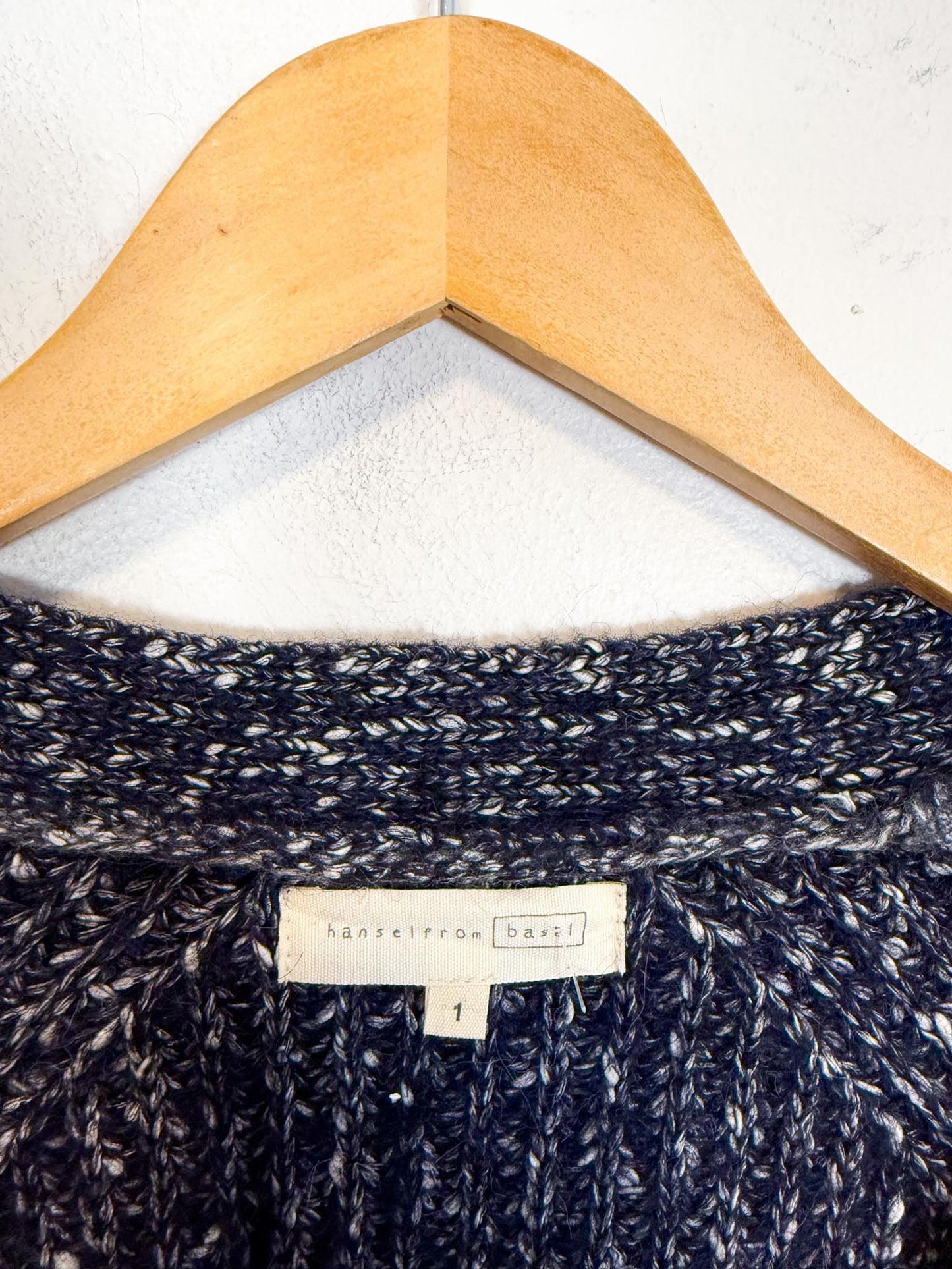 Hansel from Basel Slow Fashion "Sasha Alpaca Cardigan in Navy" (Size M/L)