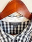 Lafayette 148 "Mariel Check Sleeveless Front Tie Blouse in White/Black" (Size L)