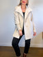 CINZIA ROCCA Designer Wool Peacoat in Grey (Size M/L)