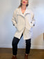 CINZIA ROCCA Designer Wool Peacoat in Grey (Size M/L)