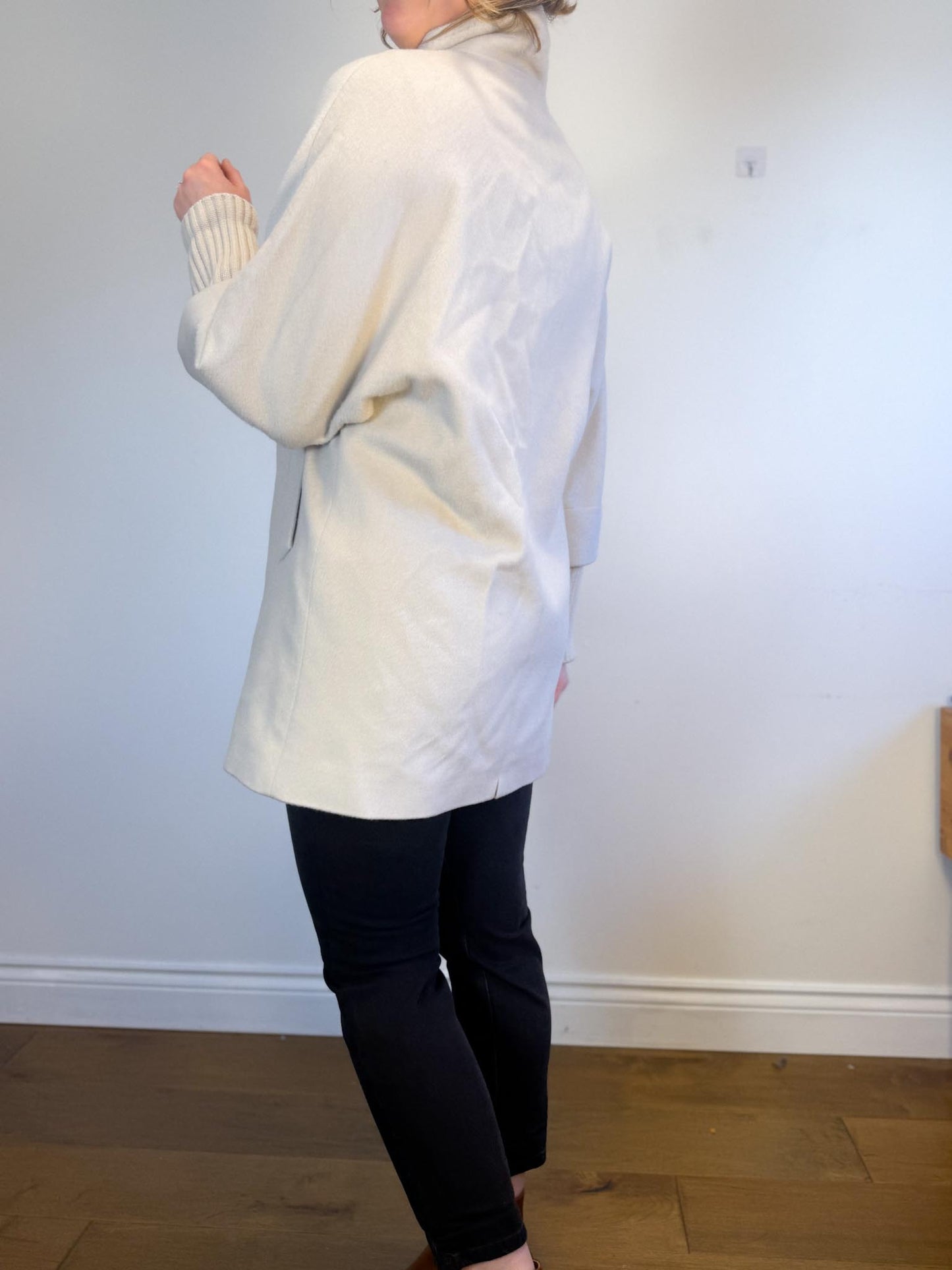 CINZIA ROCCA Designer Wool Peacoat in Grey (Size M/L)