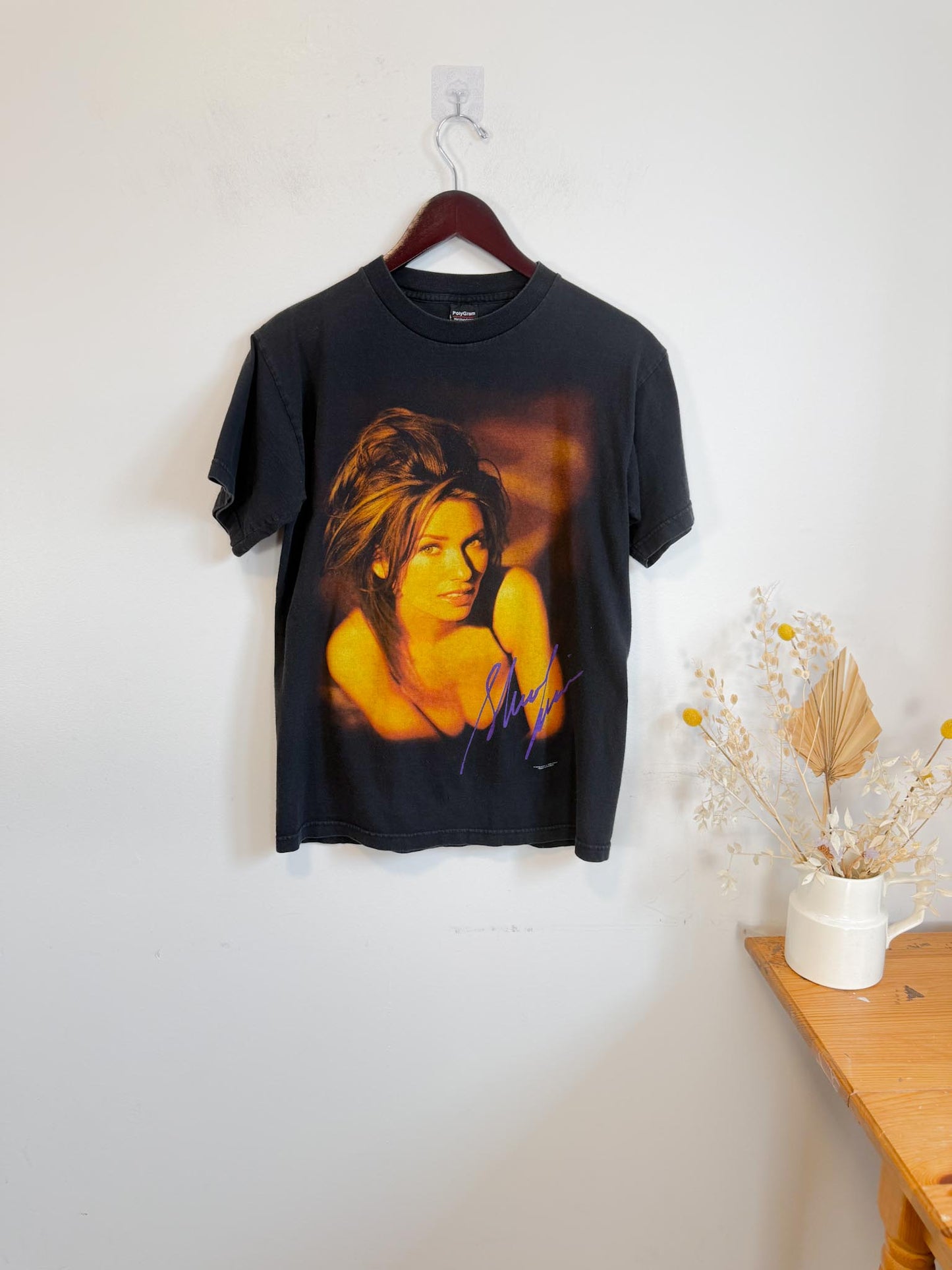 Vintage 1990s Shania Twain Tour T-Shirt in Black SOLD AS IS  (Size M)