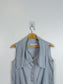 atelier b. slow fashion linen collared blouse in grey (Size S/M)