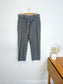 Wilfred "Félicité Tie Belted Wool Cropped Pant in Grey/Red" (Size 12)
