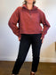 Lululemon "Scuba Oversized Full Zip Hoodie in Maroon" (Size XL/XXL)