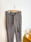 Wilfred "Félicité Tie Belted Wool Cropped Pant in Grey/Red" (Size 12)