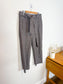 Wilfred "Félicité Tie Belted Wool Cropped Pant in Grey/Red" (Size 12)