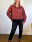 Lululemon "Scuba Oversized Full Zip Hoodie in Maroon" (Size XL/XXL)