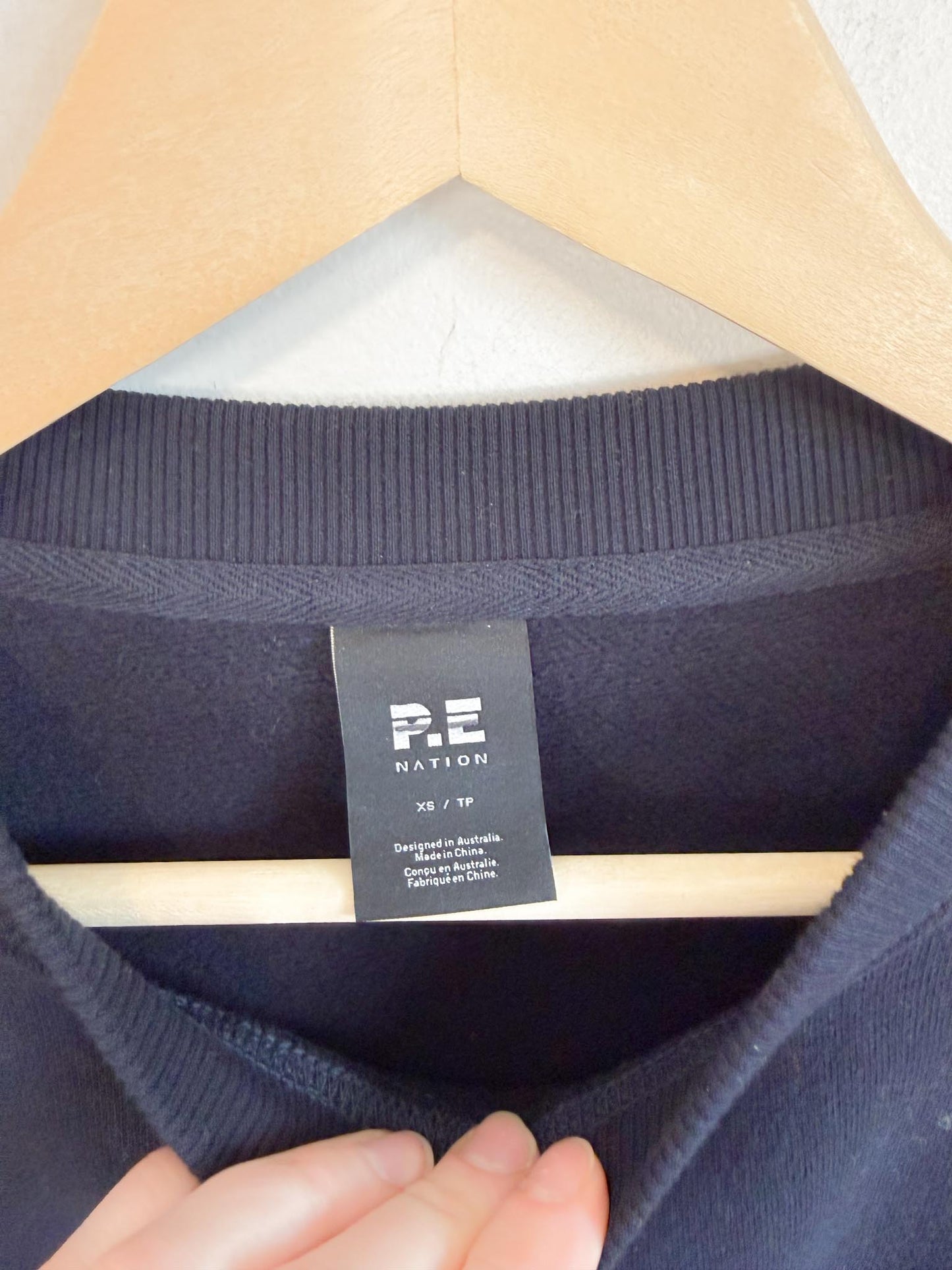 PE NATION Crewneck in Navy (Size XS-M)